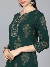 Pure Cotton Printed Kurta Pant Dupatta-VKSKD1177AB